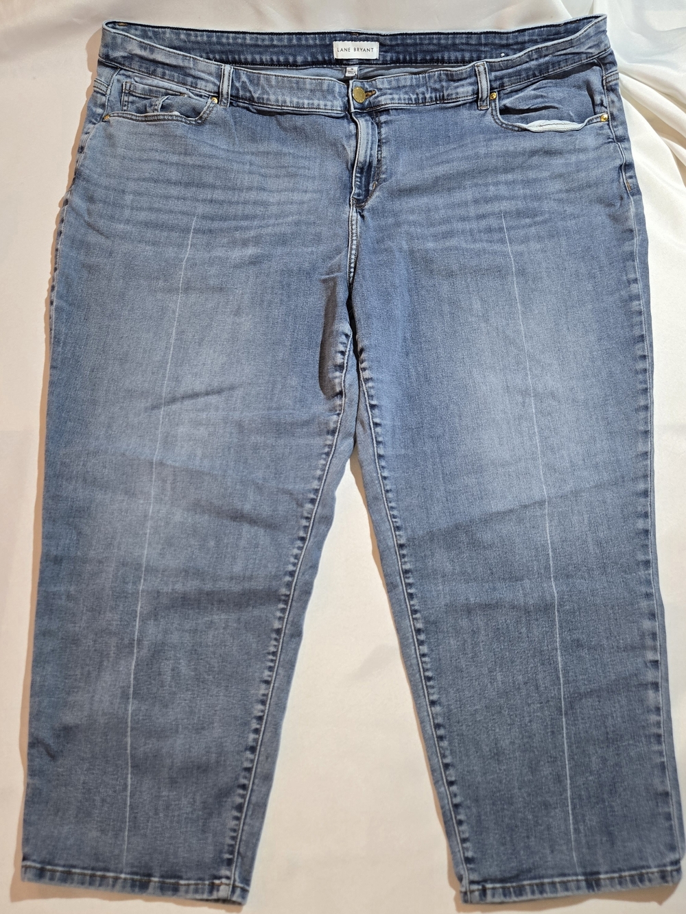 Lane Bryant Light Blue Cropped Straight Jeans